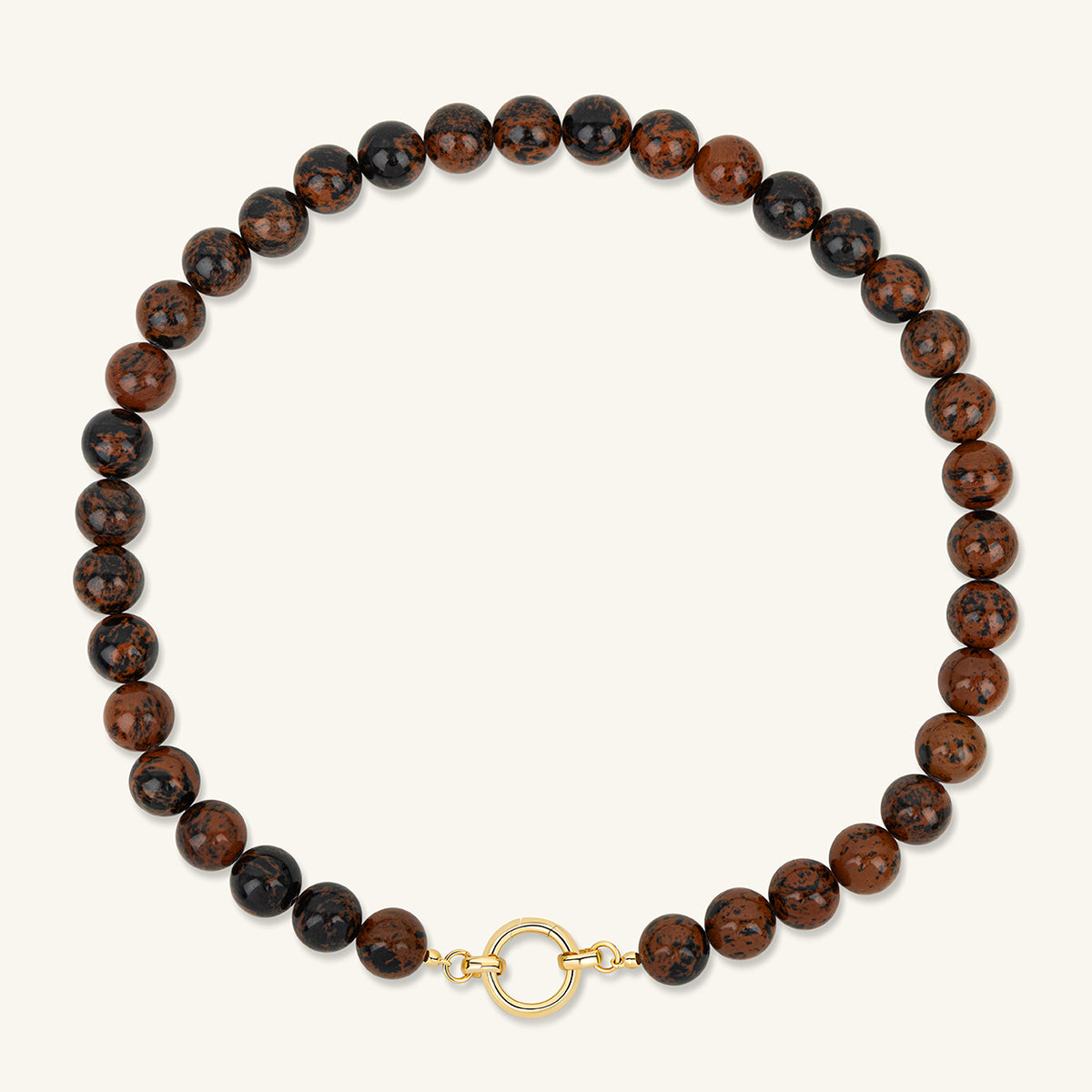 Terra Statement Necklace with Round Clasp
