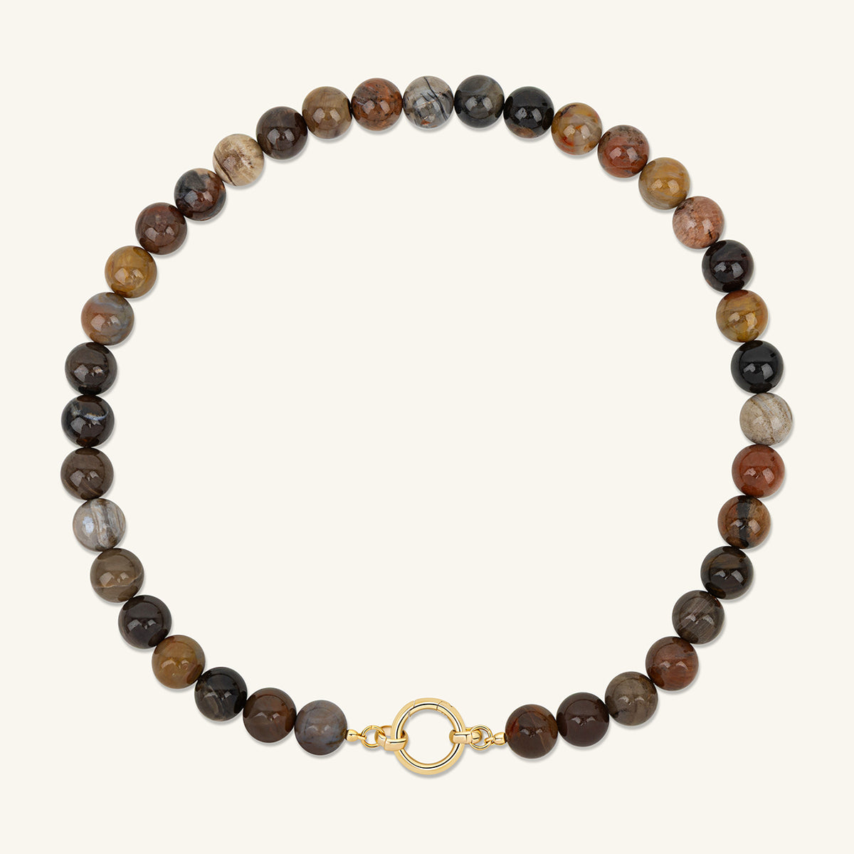 Desert Statement Necklace with Round Clasp