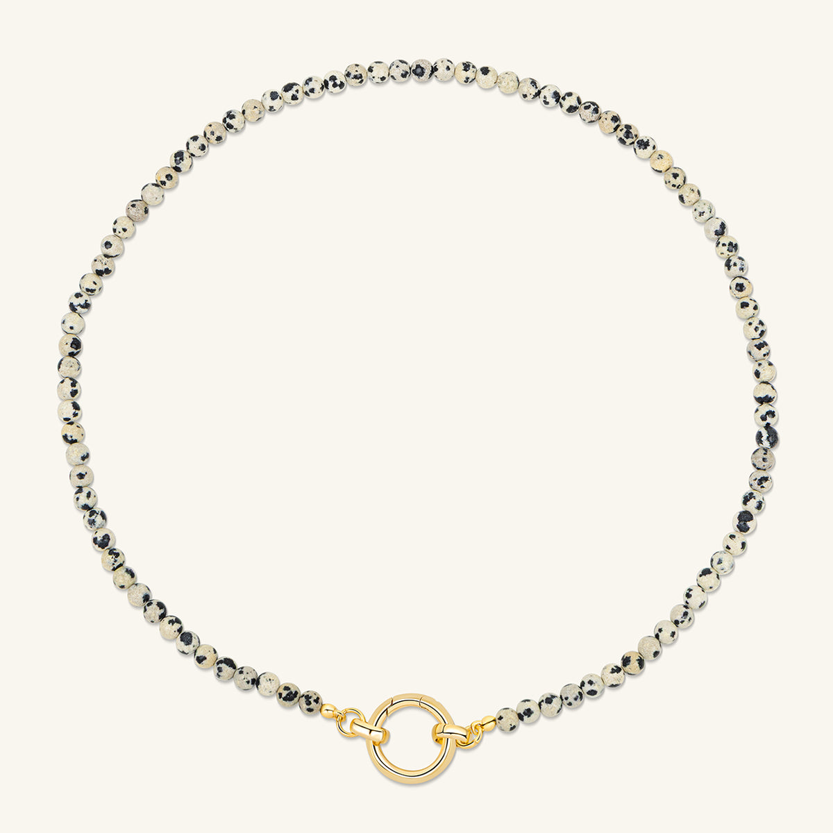Dalmatian Fine Necklace with Round Clasp