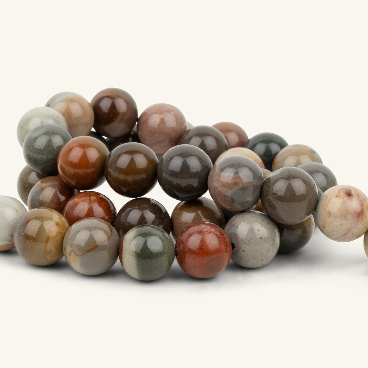 Pebble Statement Necklace with Round Clasp