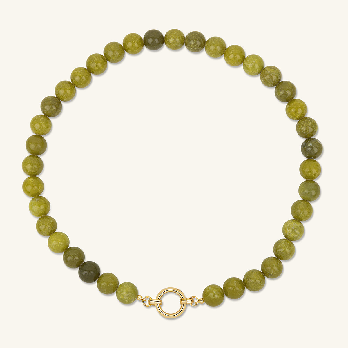 Olive Statement-Halskette - Der runde Verschluss