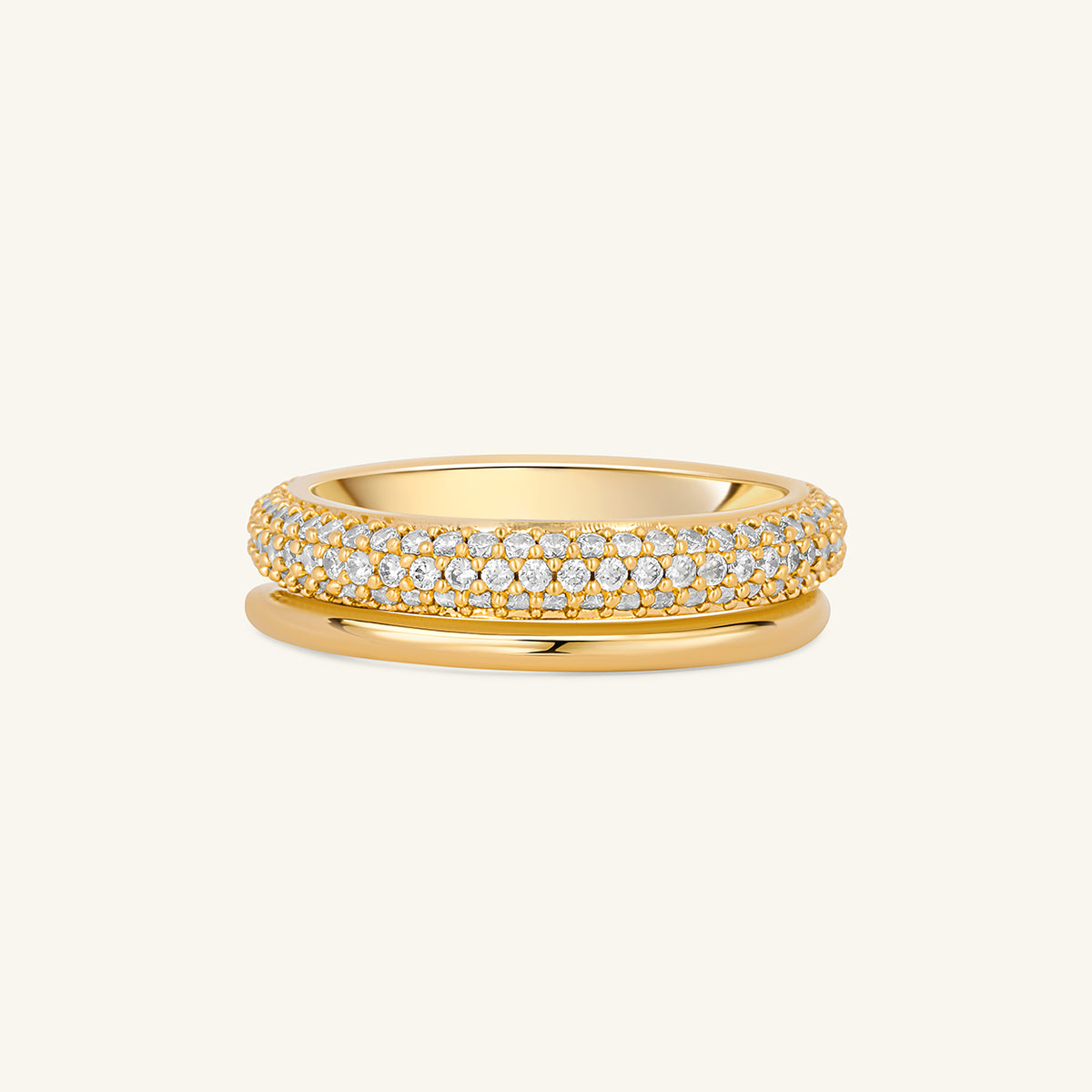 Das Pavé-Duo (2 Ringe)
