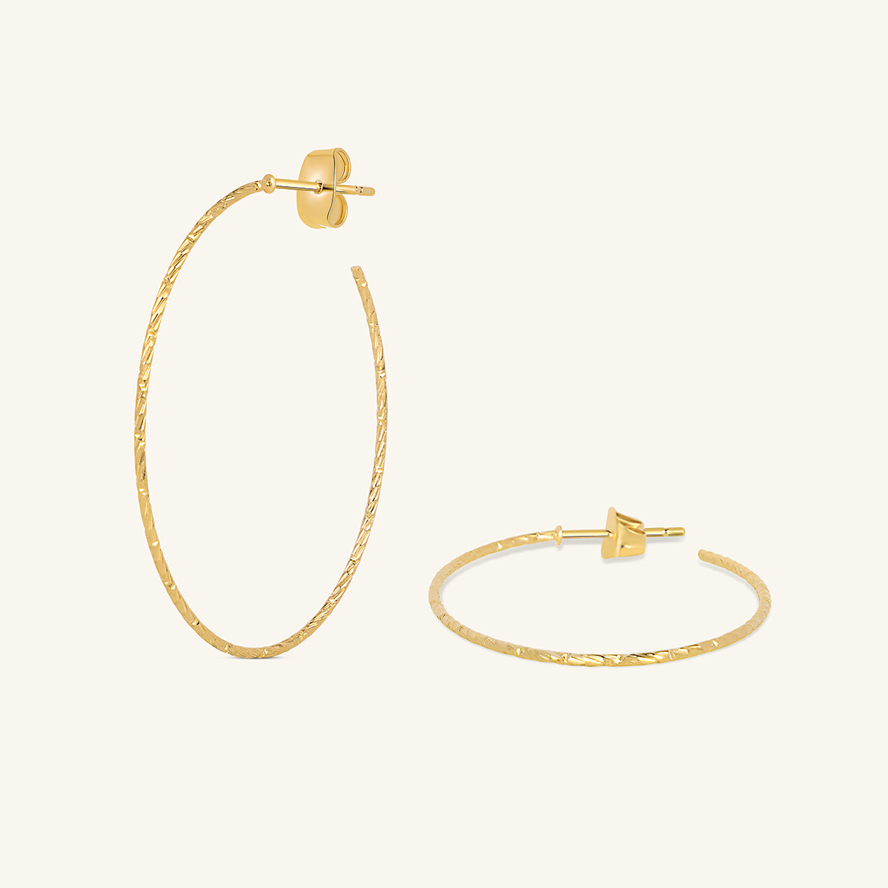 glitter hoops ovaal