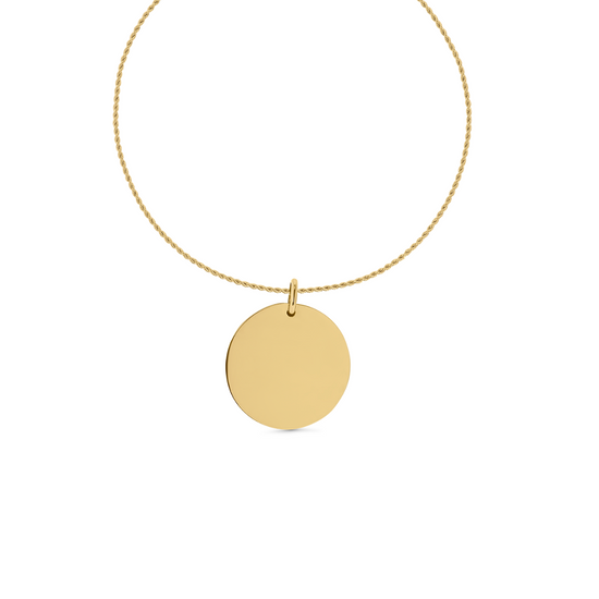 Load image into Gallery viewer, twisted necklace with large coin
