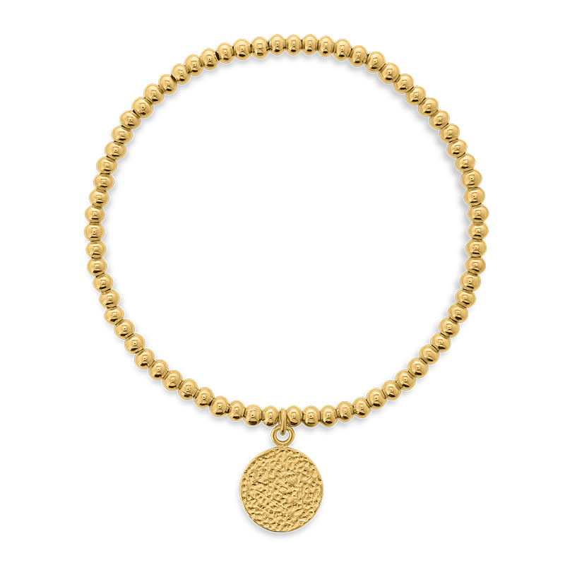 bolletjes armband 3 mm met bedel