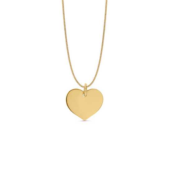 necklace with large heart